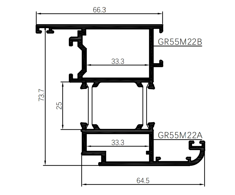 China Broken Bridge Heat Insulation Aluminum Profile Manufacturers