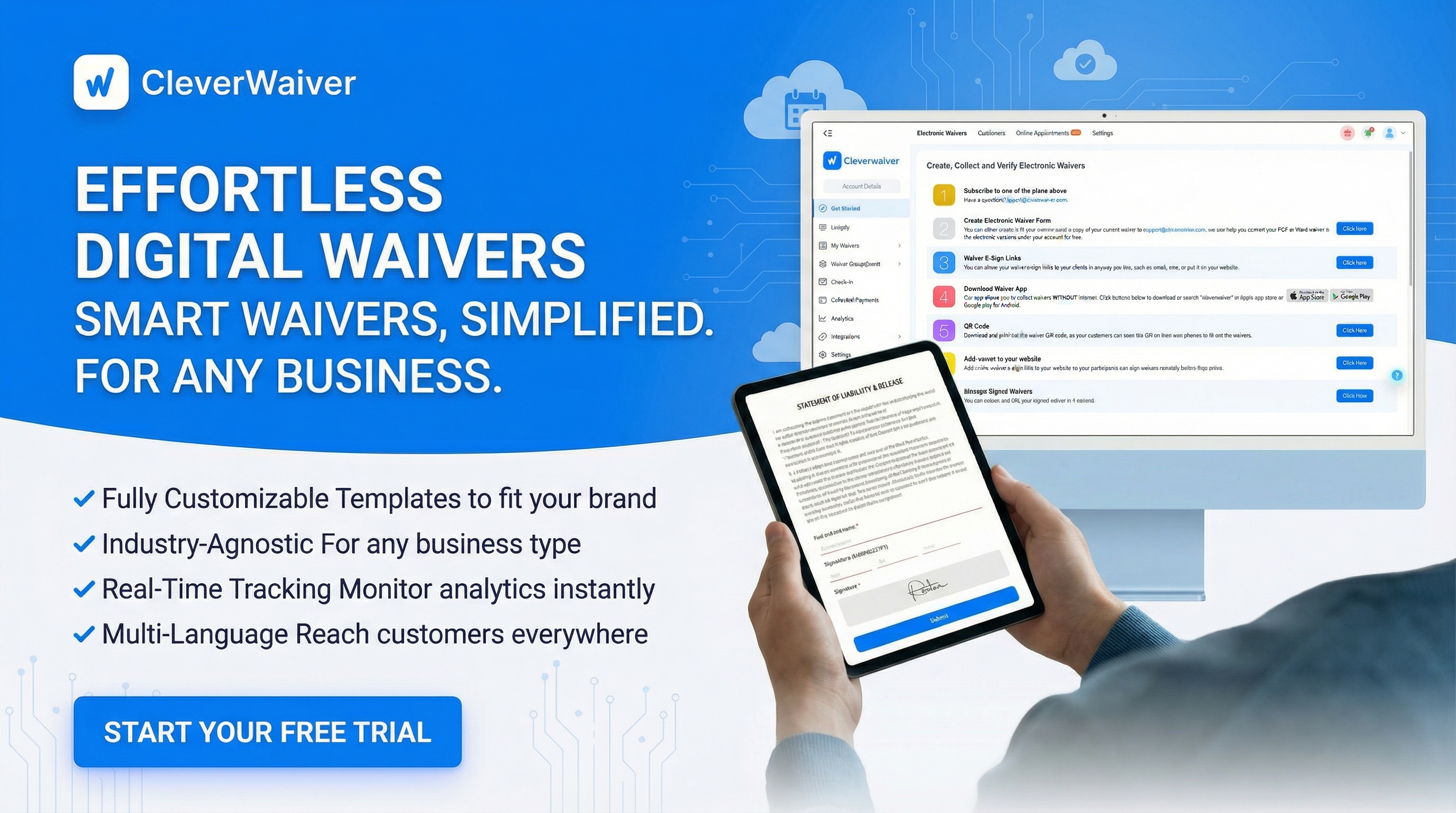 CleverWaiver Reputable Online Waiver Provider with 247Ready Support for Global Businesses