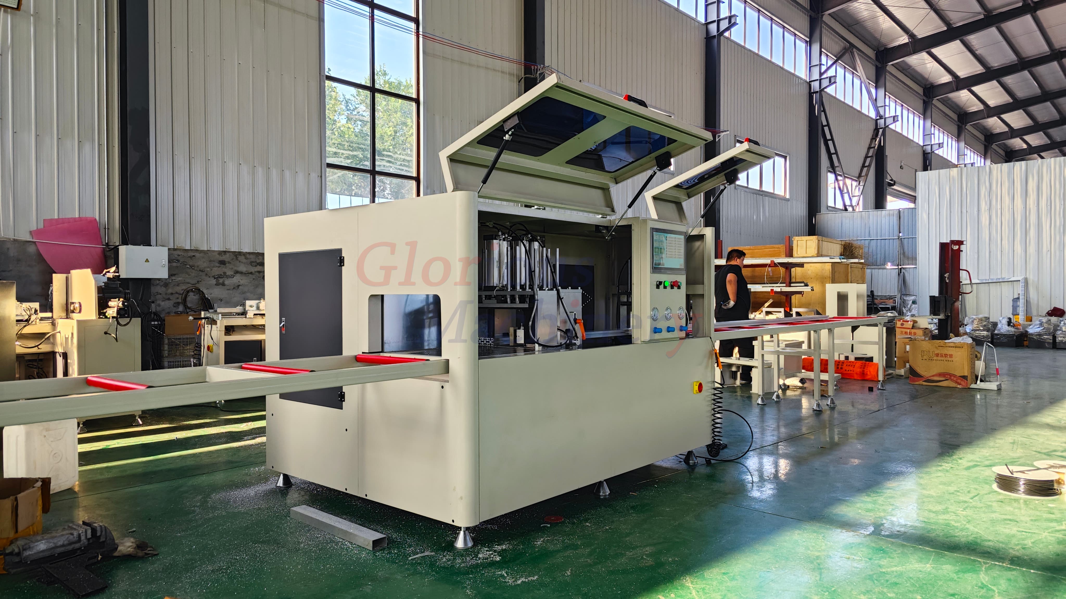 3Axis Aluminum Window CNC Drilling  Milling Machine Precision Processing for Global Window Manufacturers