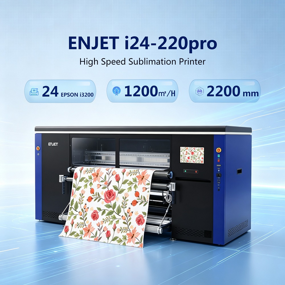 Shanghai Enprinting FourHead Sublimation Printers Shipped from Overseas Warehouses for Global Textile Manufacturers