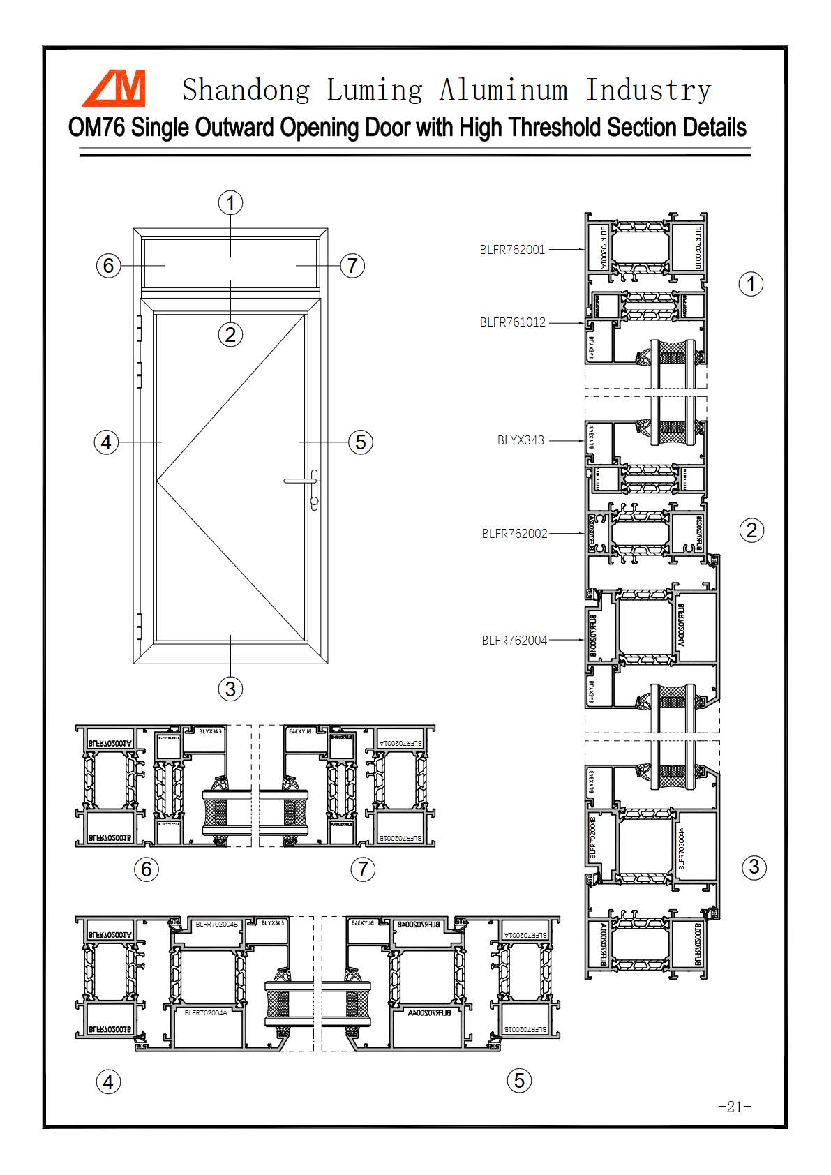 SHANDONG LUMING ALUMINUM INDUSTRY Trusted China Broken Bridge Aluminum Profile Export Service Provider
