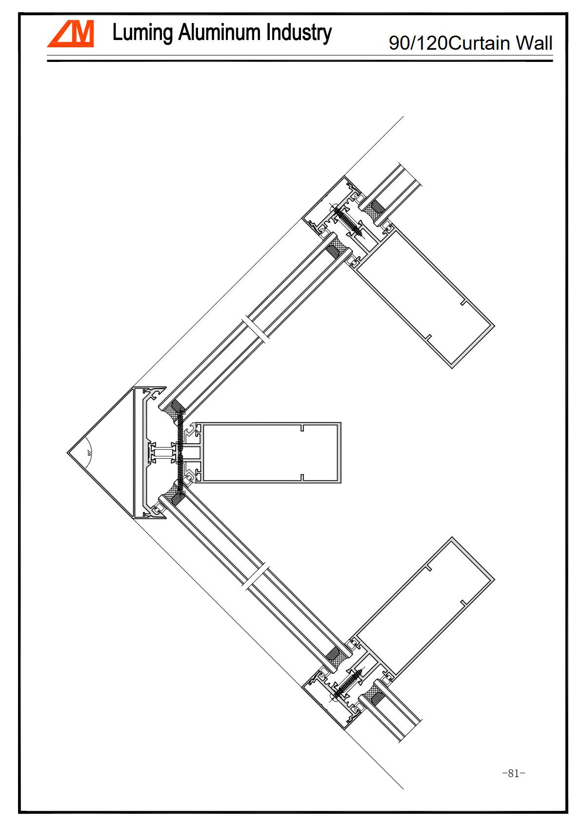 JJGR55H Heat Insulation Broken Bridge Aluminum Profile for Global Window  Door Projects